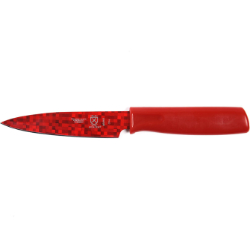 Red Nonstick Paring Knife 4 Inch